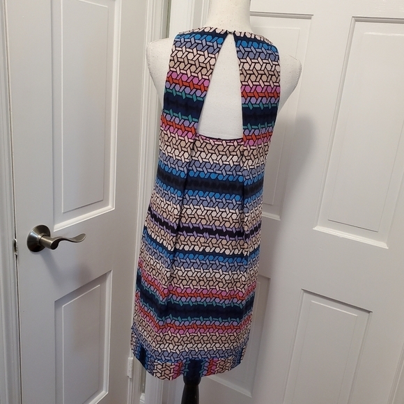 Trina Turk Macee Stained Glass Print Sleeveless Shift Dress Size 4, Colorful - Picture 5 of 14